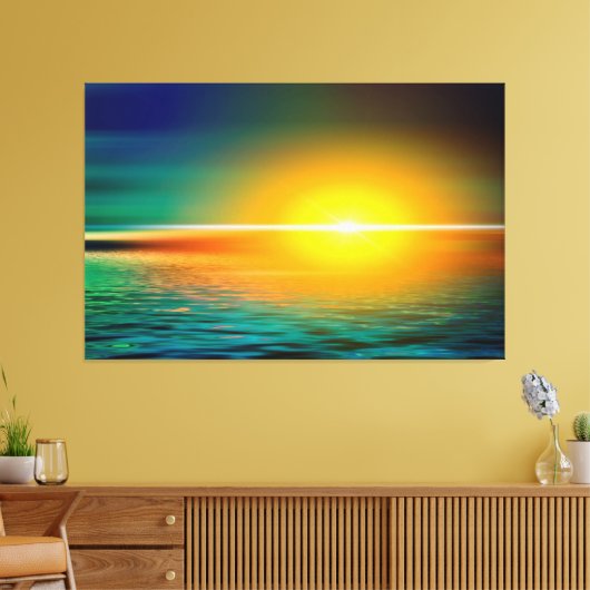 Sunset Canvas Afdruk (Insitu (Woonkamer))