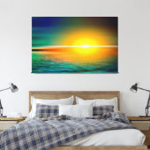 Sunset Canvas Afdruk (Insitu (Slaapkamer))