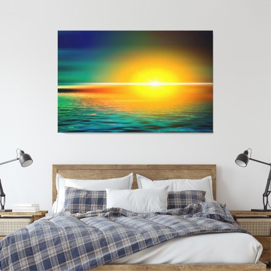 Sunset Canvas Afdruk (Insitu (Slaapkamer))
