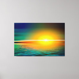 Sunset Canvas Afdruk
