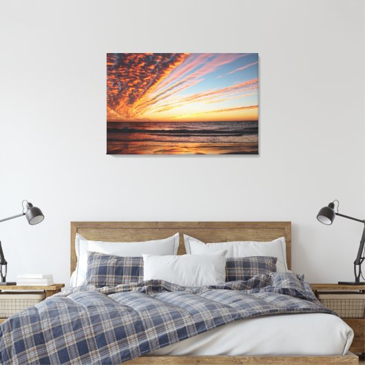 Sunset Canvas Afdruk (Insitu (Slaapkamer))
