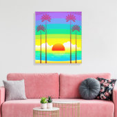 Sunset Canvas Afdruk (Insitu (Woonkamer))