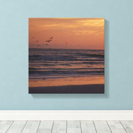 Sunset Canvas Afdruk (Insitu (Houten vloer))