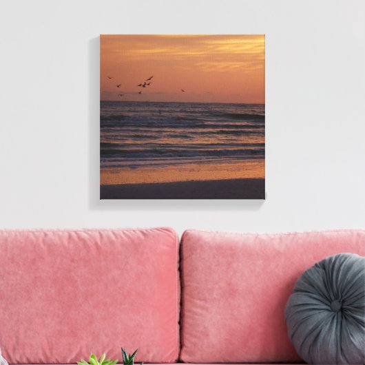Sunset Canvas Afdruk (Insitu (Woonkamer))