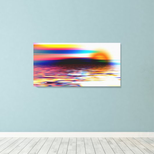 Sunset Canvas Afdruk (Insitu (Houten vloer))