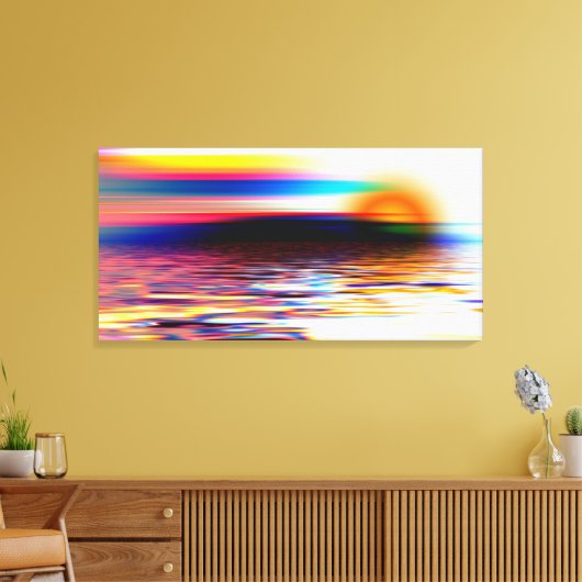 Sunset Canvas Afdruk (Insitu (Woonkamer))