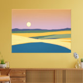 Sunset Canvas Afdruk (Insitu (Woonkamer))