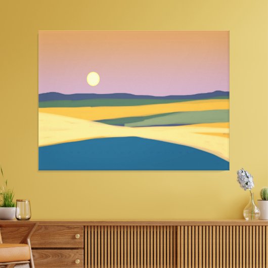 Sunset Canvas Afdruk (Insitu (Woonkamer))
