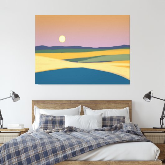 Sunset Canvas Afdruk (Insitu (Slaapkamer))
