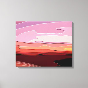 SUNSET CANVAS AFDRUK