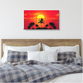 Sunset Canvas Afdruk (Insitu (Slaapkamer))