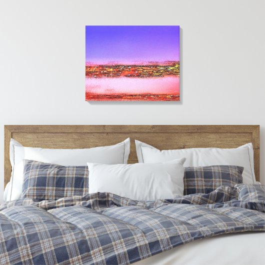 SUNSET CANVAS AFDRUK (Insitu (Slaapkamer))