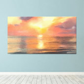 Sunset Canvas Afdruk (Insitu (Houten vloer))