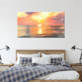Sunset Canvas Afdruk (Insitu (Slaapkamer))
