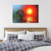 Sunset Canvas Afdruk (Insitu (Slaapkamer))