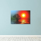 Sunset Canvas Afdruk (Insitu (Houten vloer))