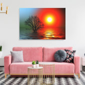 Sunset Canvas Afdruk (Insitu (Woonkamer))