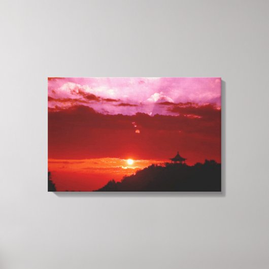 Sunset Canvas afdrukken (Voorkant)