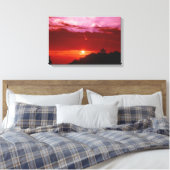 Sunset Canvas afdrukken (Insitu (Slaapkamer))