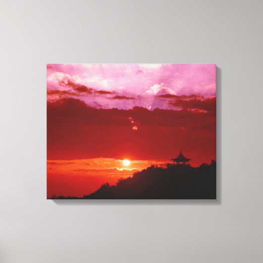Sunset Canvas afdrukken (Voorkant)