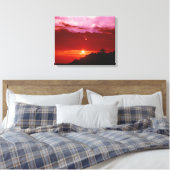 Sunset Canvas afdrukken (Insitu (Slaapkamer))
