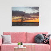 Sunset Canvas meer - 23,17 x 16,50 inch Afdruk (Insitu (Woonkamer))