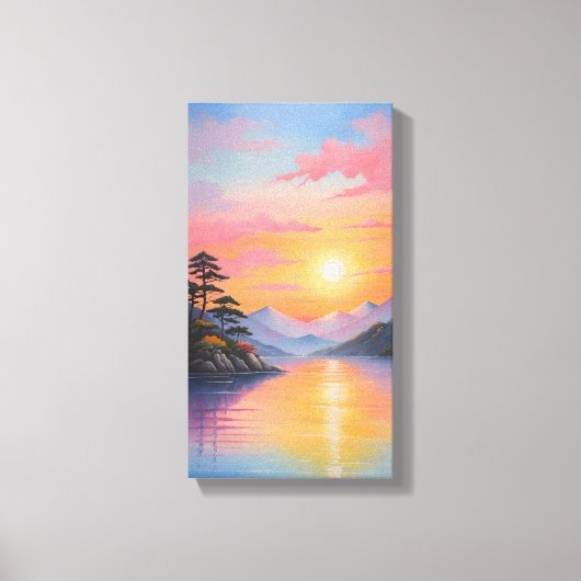 Sunset Canvas Muurkunst (Voorkant)