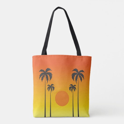 Sunset Canvas tas (Achterkant)