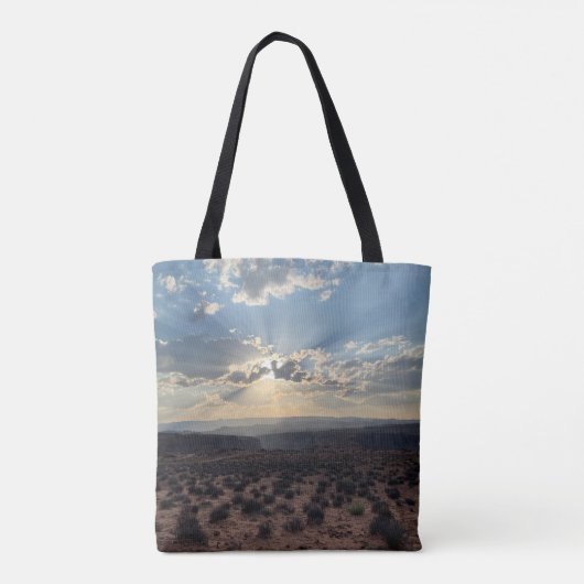 Sunset Canvas tas (Achterkant)