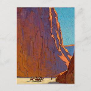"Sunset Canyon de Chelly" van Edgar Payne Briefkaart