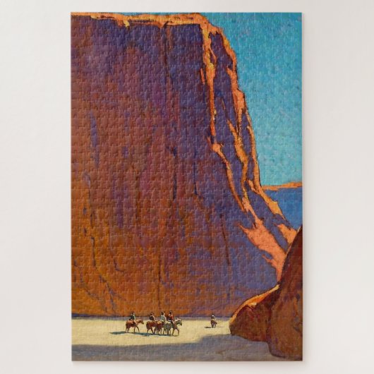 "Sunset Canyon de Chelly" van Edgar Payne Legpuzzel (Verticaal)