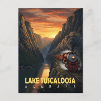 Sunset Canyon – Lake Tuscaloosa, Alabama Briefkaart