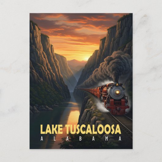 Sunset Canyon – Lake Tuscaloosa, Alabama Briefkaart (Voorkant)