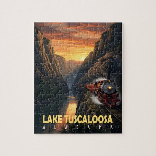 Sunset Canyon – Lake Tuscaloosa, Alabama Legpuzzel (Verticaal)