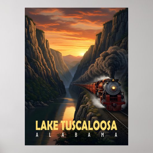 Sunset Canyon – Lake Tuscaloosa, Alabama Poster (Voorkant)