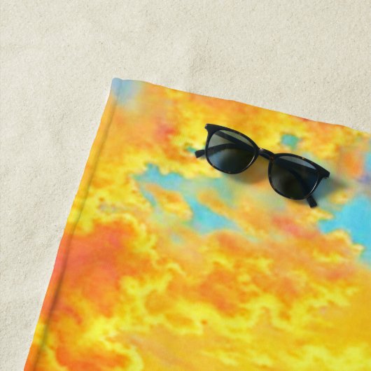  Sunset Canyon River Art Strandlaken (In situ)