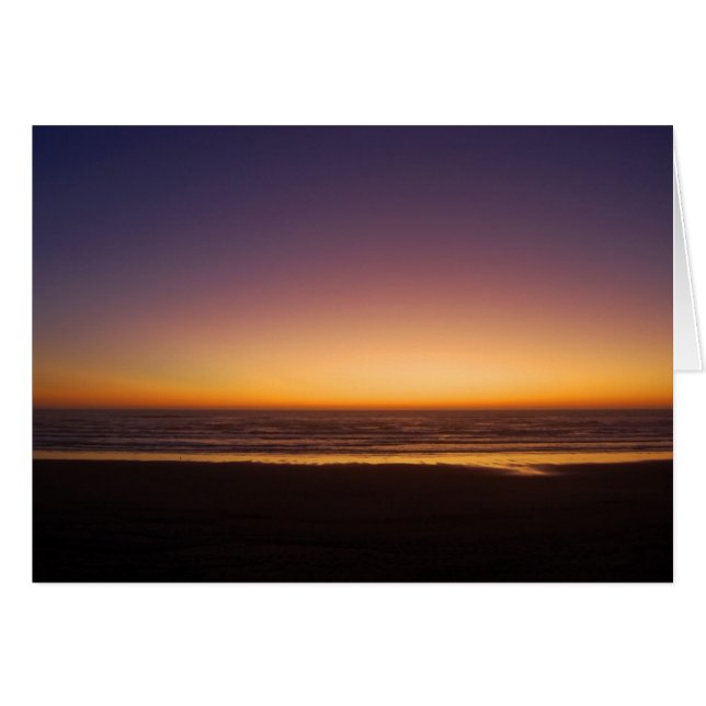 Sunset Card voor de Stille Oceaan (Voorkant Horizontaal)