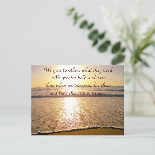 Sunset Care_ Briefkaart (Staand voorkant)