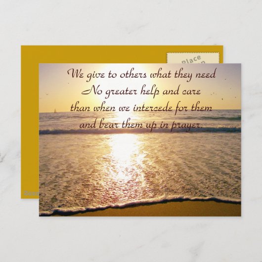 Sunset Care_ Briefkaart (Voorkant / Achterkant)