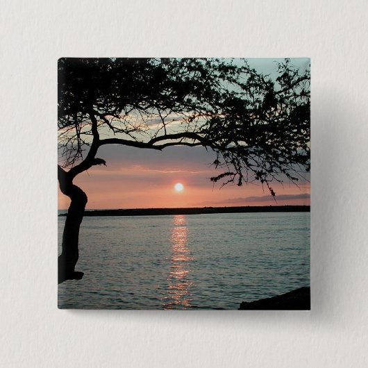 Sunset Carmel, Ca. Vierkante Button 5,1 Cm (Voorkant)