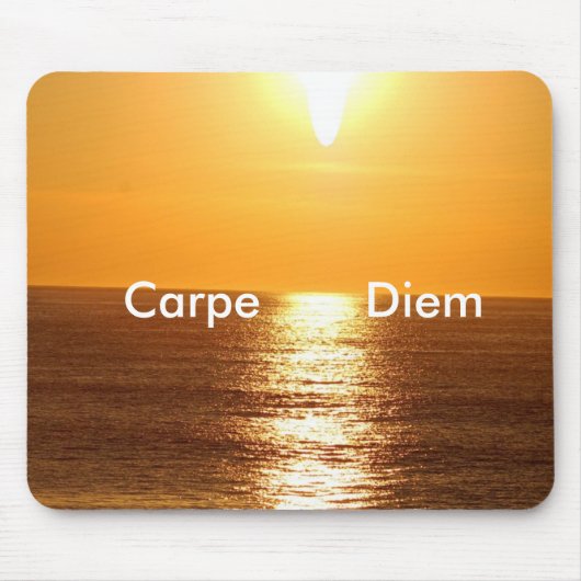 Sunset, Carpe Diem - Gepersonaliseerd Muismat (Voorkant)
