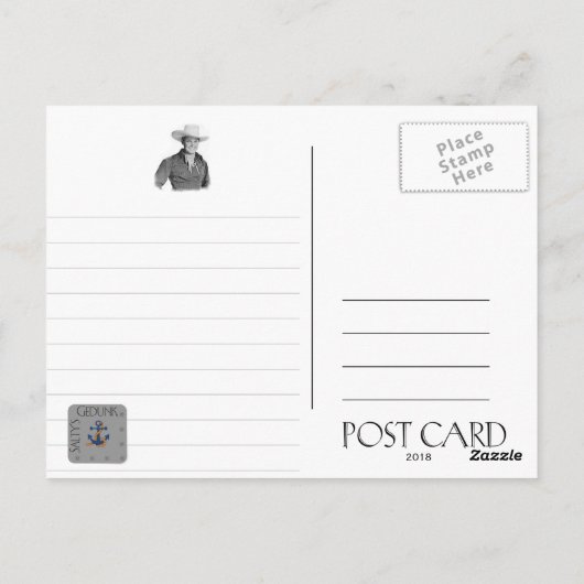 Sunset Carson - 1920 - 1990 Briefkaart (Achterkant)