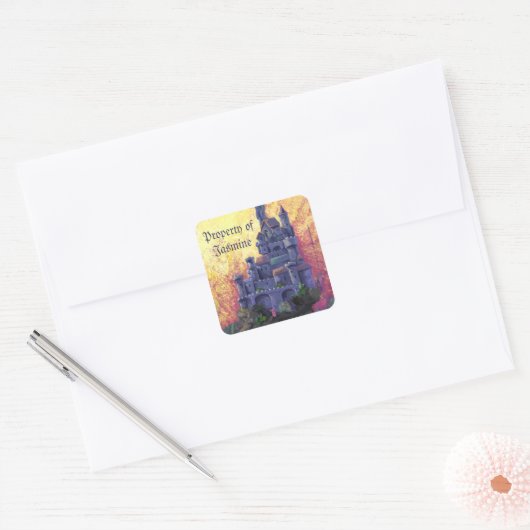 Sunset Castle Property Stickers (Envelop)