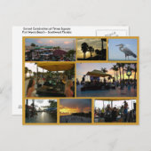 Sunset Celebration Briefkaart - Fort Myers Beach (Voorkant / Achterkant)