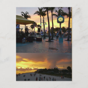 Sunset Celebration Briefkaart - Fort Myers Beach