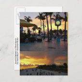 Sunset Celebration Briefkaart - Fort Myers Beach (Voorkant / Achterkant)