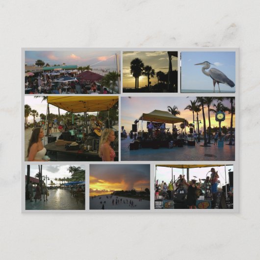 Sunset Celebration Briefkaart - in Fort Myers Beac (Voorkant)