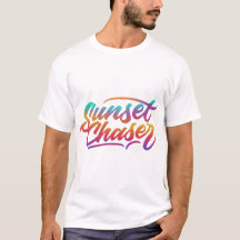 Sunset Chaser Mannen Wit T-shirt