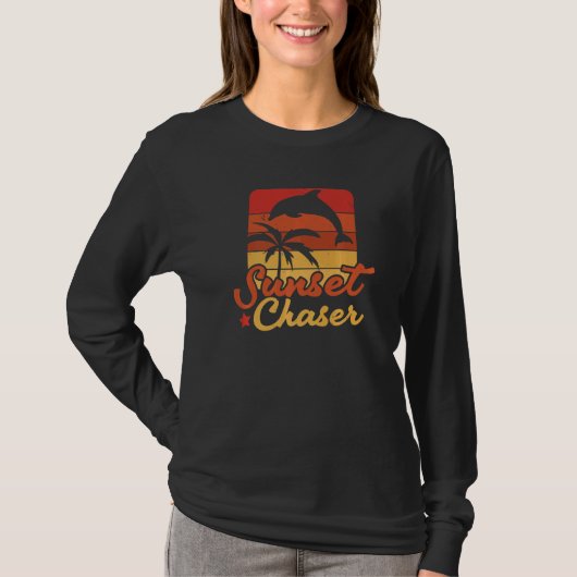 Sunset Chaser Sea Creature Animal Marine Biology D T-shirt (Voorkant)