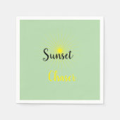Sunset Chaser servet cocktail (Voorkant)